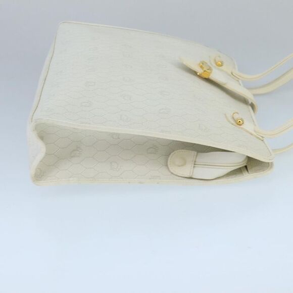 Dior Honeycomb White Canvas Shoulder Bag (Pre-Owned) - Picture 3 of 16